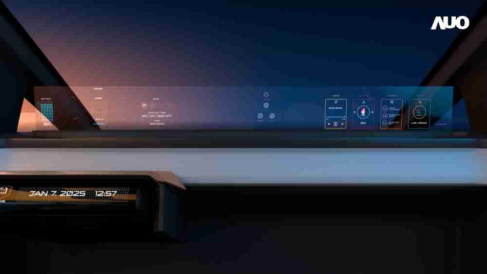 人生就是博无界透明显示接口(Horizon Image Glass)透过车运算方案整合仪表板、、中控台及副驾显示器，，一体式全景呈现，，，提供乘用者清晰的前方视野、、、、行车必要信息与娱乐功能